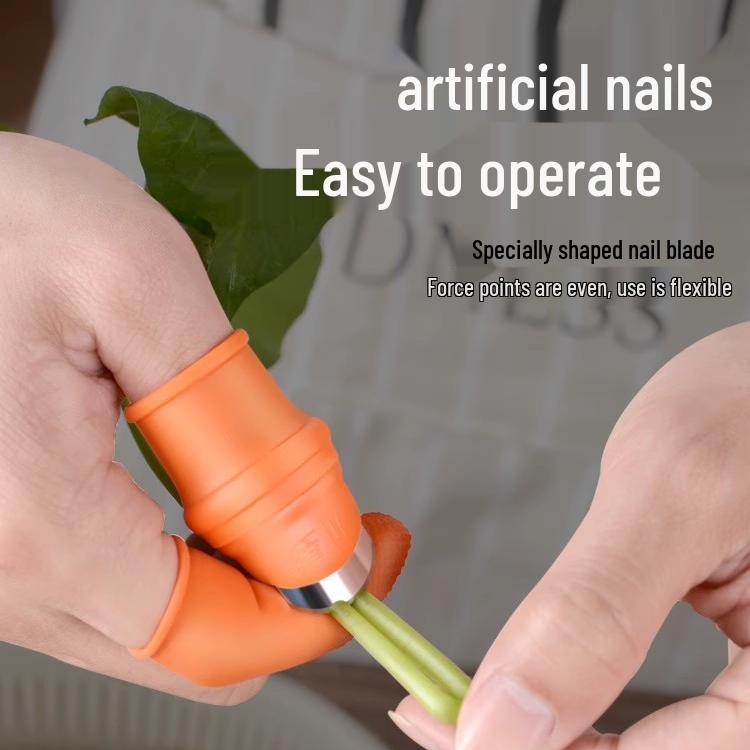 Stainless Steel Thumb Knife for Vegetable, Tea, and Garlic Peeling