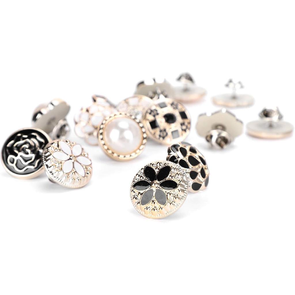 Cover Up Button Pins, 30PCS Brooch Pins for Clothes, Safety Brooch Buttons, Accidental Exposure Prevention Invisible Buttons for Women Girls Clothes