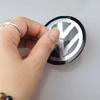 4Pcs 56mm Car Wheel Stickers Center Hub Cap For Volkswagen GTI R-Line R Polo T5 Golf Passat Scirocco Car Emblem Badge Decal
