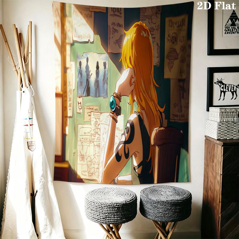 Nami Wall Tapestry Aesthetic Wall Hanging Printed Fabric Blanket Decorative Tapestries For Bedroom Living Room Home Decor