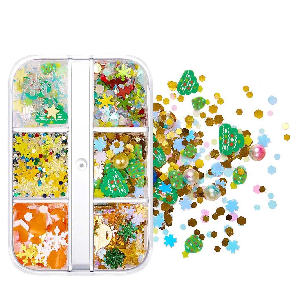 

Accessories Christmas Nail Decorations Nail Art Jewelry Christmas Nail Sequins Nails Flakes Slice A7