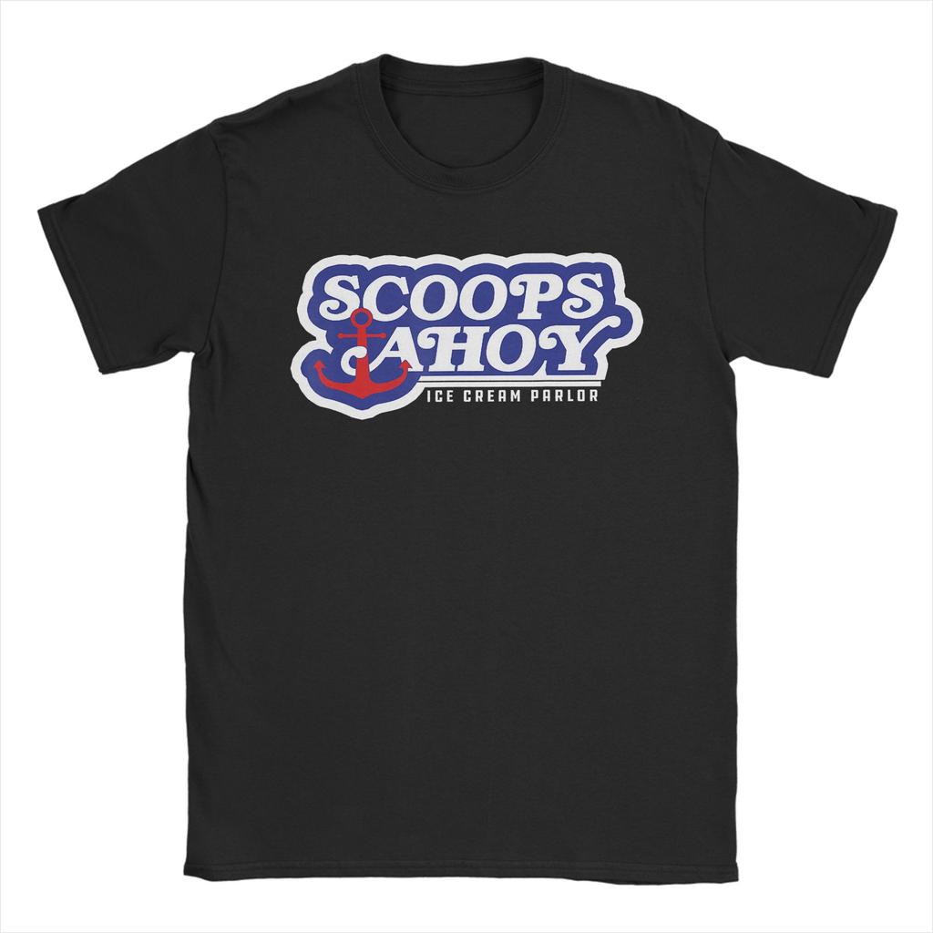 Summer Scoops Ahoy Ice Cream Mascot Hip Hop T Shirts Cotton Tshirt for Couple YK Funny Loose Short Sleeve Clothes