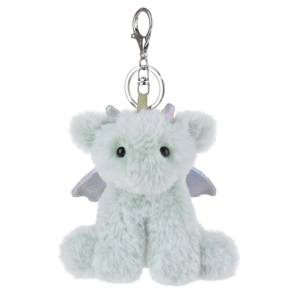 Apricot Lamb Dragon Cute Soft Animal Keychain Plush Suitable for Men and 10cm Toy, Women, Backpack, Wallet,