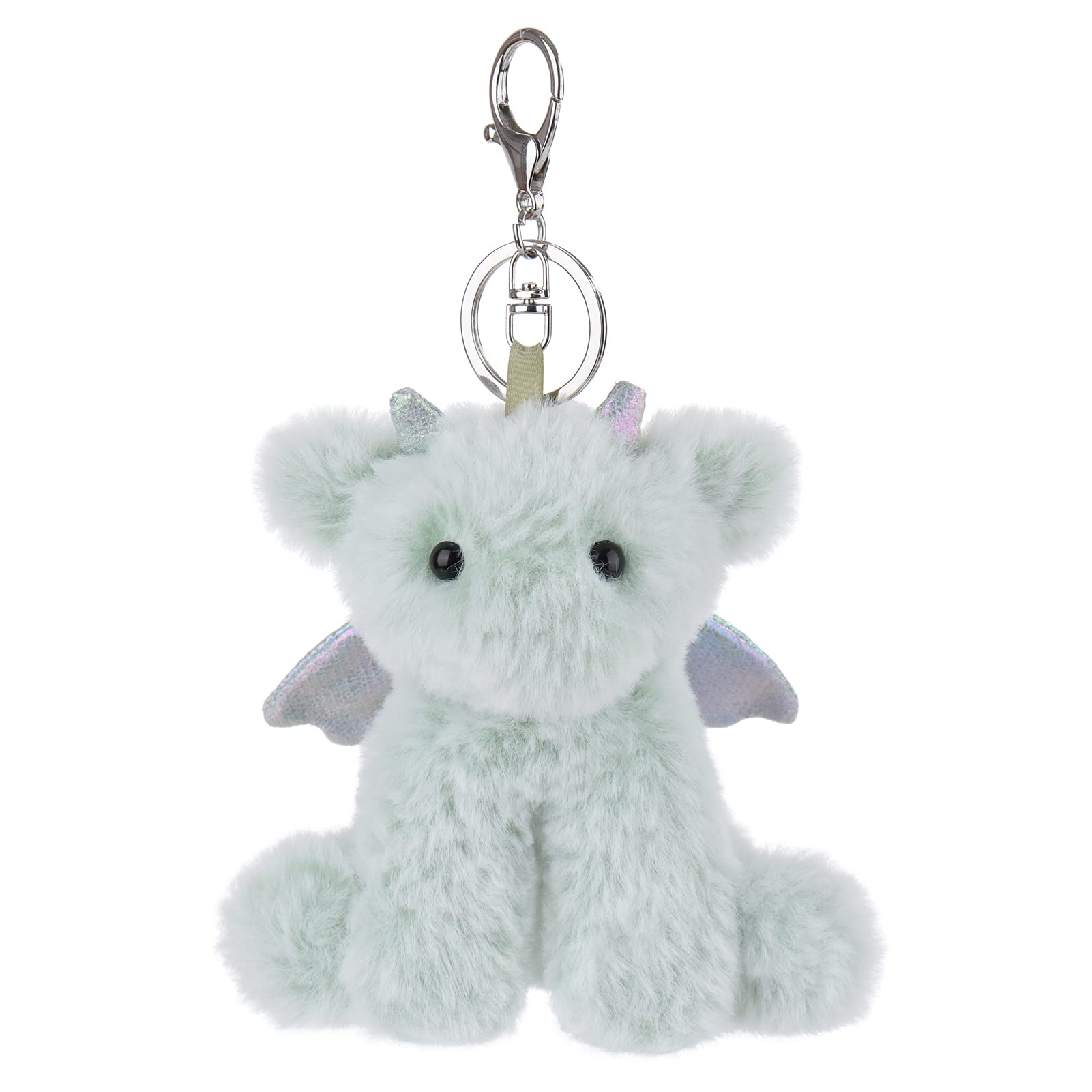 

Apricot Lamb Dragon Cute Soft Animal Keychain Plush Suitable for Men and 10cm Toy, Women, Backpack, Wallet, зелений