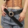 Retro Wide Belt Hollow Hollow Belts New Black Waistband  for Women Girls