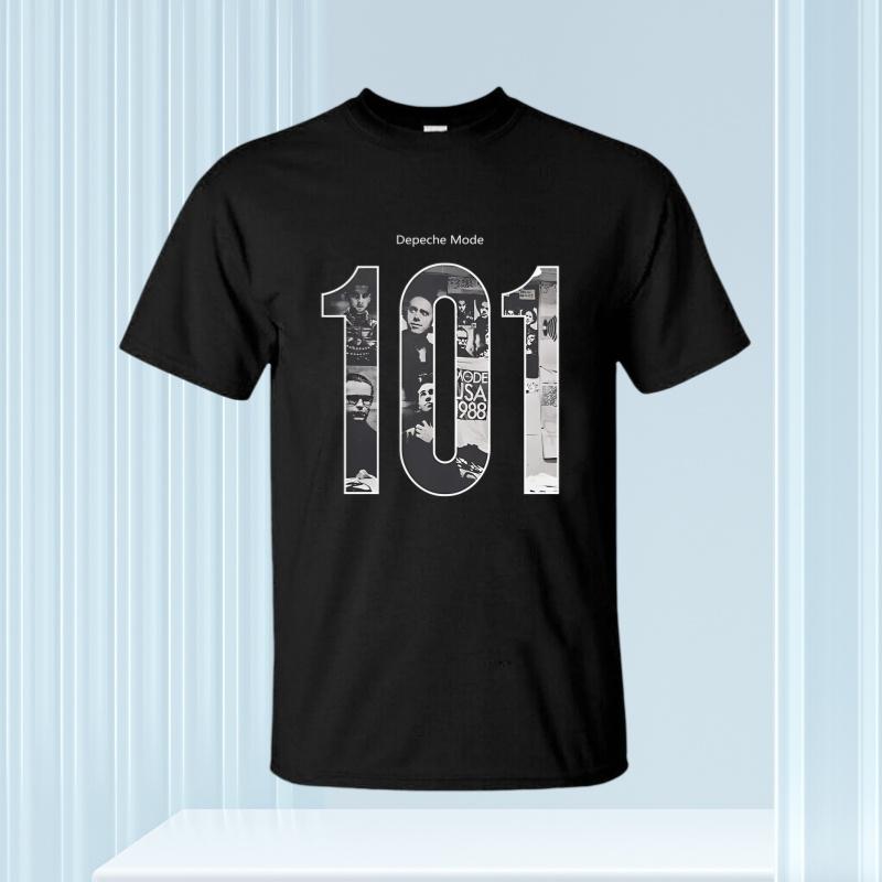 

2025 Удивительные футболки Мужская футболка с розой Сверху Черная Футболка Depeche Mode Повседневная Футболка оверсайз Двусторонняя Мужские футболки Графическая XL
