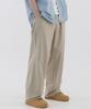 PIANER Linen-Like Semi-Wide Pants (Beige)