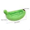 Cama para cachorro em formato de banana, criativa, respirável, quente, aconchegante e macia, suprimentos para animais de estimação