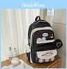 Color Cute Contrasting Backpack With Large Capacity And Letter Print Design