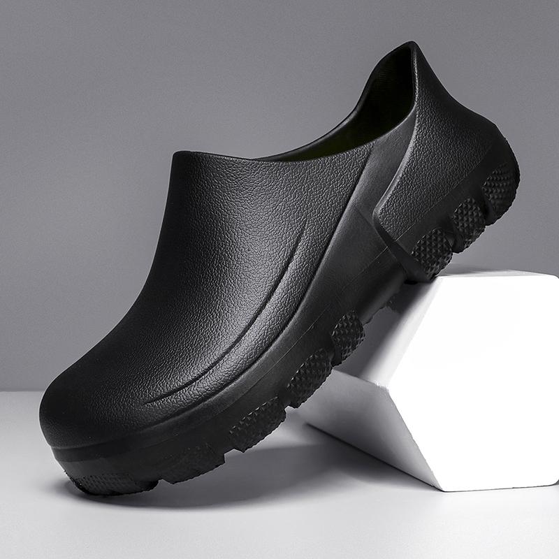 Pantofi de Bucătar pentru Bărbați Pantofi de Pescuit Impermeabili Pantofi de Lucru Exterior Antiderapanți Sandale de Bucătărie Rezistente la Ulei Saboți de Grădină Ușori pentru Bărbați