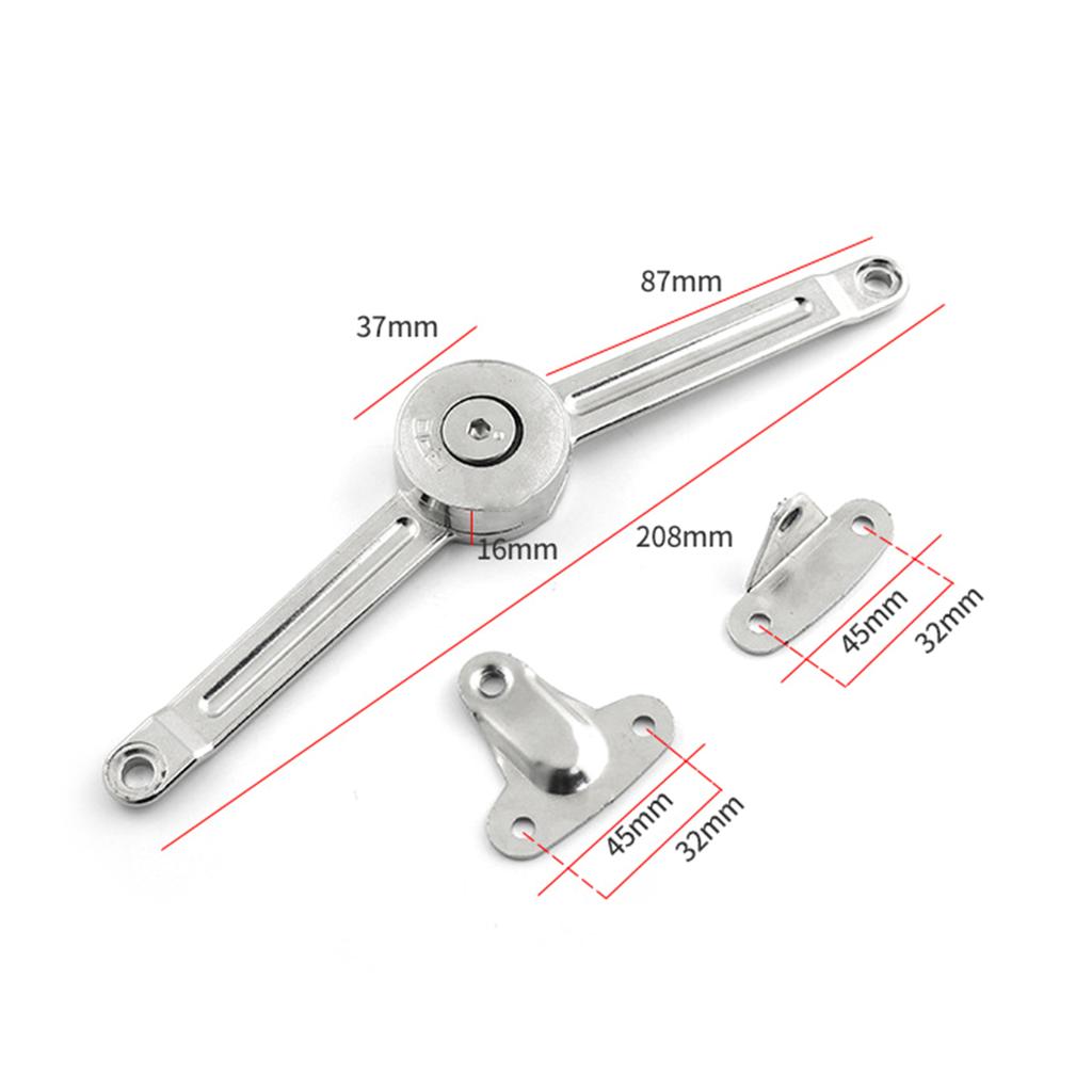 Pack Of 2 Zinc Alloy Soft Close Hinges for Toy Box Chest Storage Box Adjustable Tension Safe Gentle Lid Closures