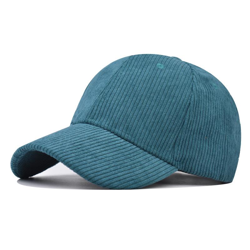 Neue thermische Baseballkappe, Cord-Baseballkappe Koreanische Version vielseitige karierte kältefeste Kappe