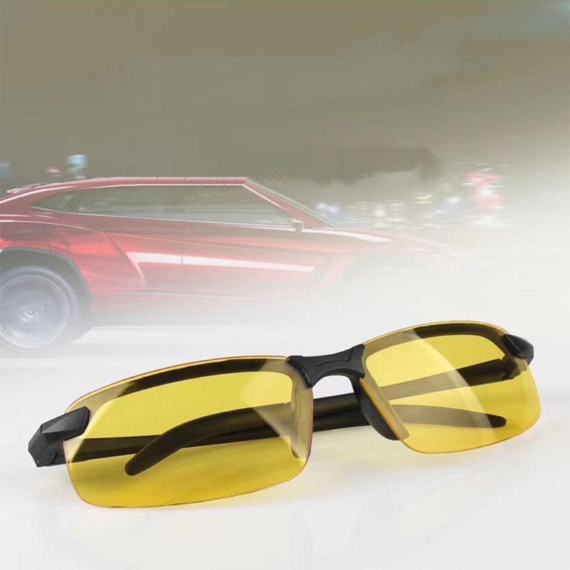 New Half Frame Rectangle Sunglasses  Men'S Photochromism Square Sun Glasses Men Driving Fishing Eyewear Uv400