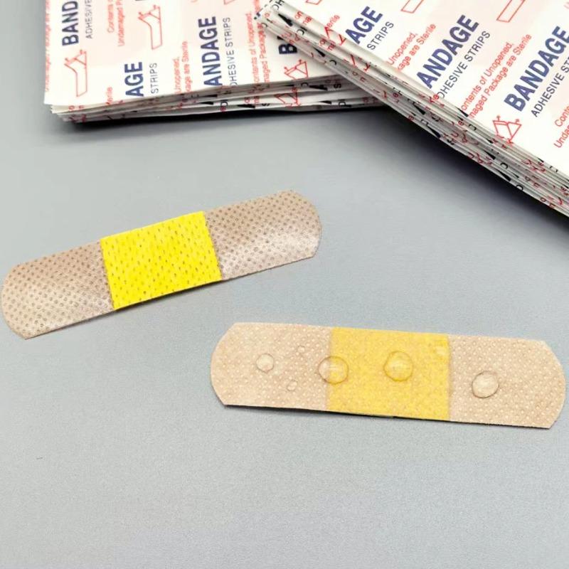 50/100Pcs Waterproof Breathable Adhesive Bandages – Soft Cushion Wound Plasters For First Aid, Home & Travel Use, Adults & Kids