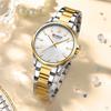CURREN 9090 Damen Business Wasserdichte Uhr, Personalisierte Einfache Stahlarmbanduhr, Partneruhr