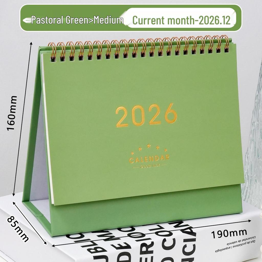 2026 Retro kreativní kalendář z kraftového papíru