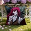 B-Black Anime B-Butler Cushion Cover Home & Car Dual-Scene Pillow Cover: Reversible for Premium Comfort