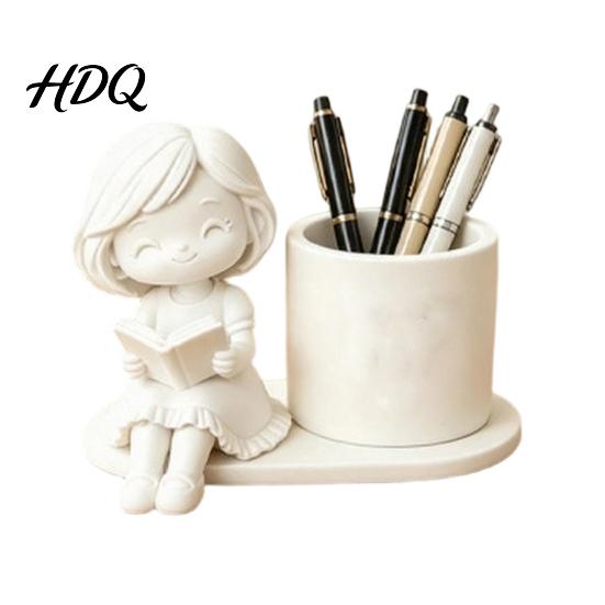 Cute Desk Organizer 3D Printed Pen Holder Creative Desktop for Pencils Gel
