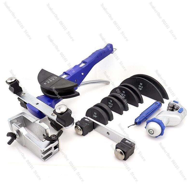 180°Mechanical Ratchet Pipe Bender,Bow-style Tube Bending Tool with Reverse Curvature Wall Function Plumbing HVAC Installation