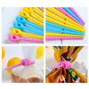 10 Pcs Plastic Food Grade Silicone Bag Ties Zip Ties Self-locking Tie Shoes Bag Label Tag Food Bag Sealing Clamp Random Color