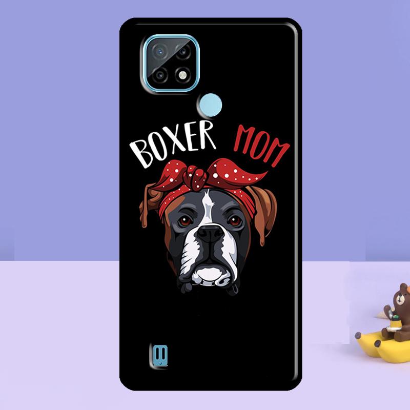 Boxer Dog Puppy Case For Realme C75 C67 C61 C55 C53 C51 C35 C21Y C25S GT 7 Pro 6 6T 10 11 12 13 14 Pro Plus