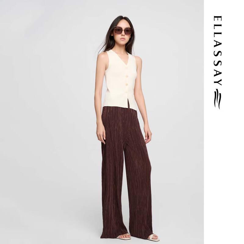 ELLASSAY Lightweight Straight-Leg Pants