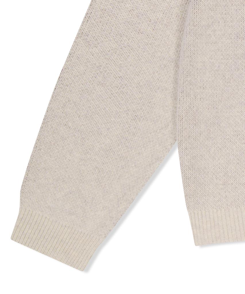 YESEYESEE Eye Knit Pullover Sweater Oatmeal