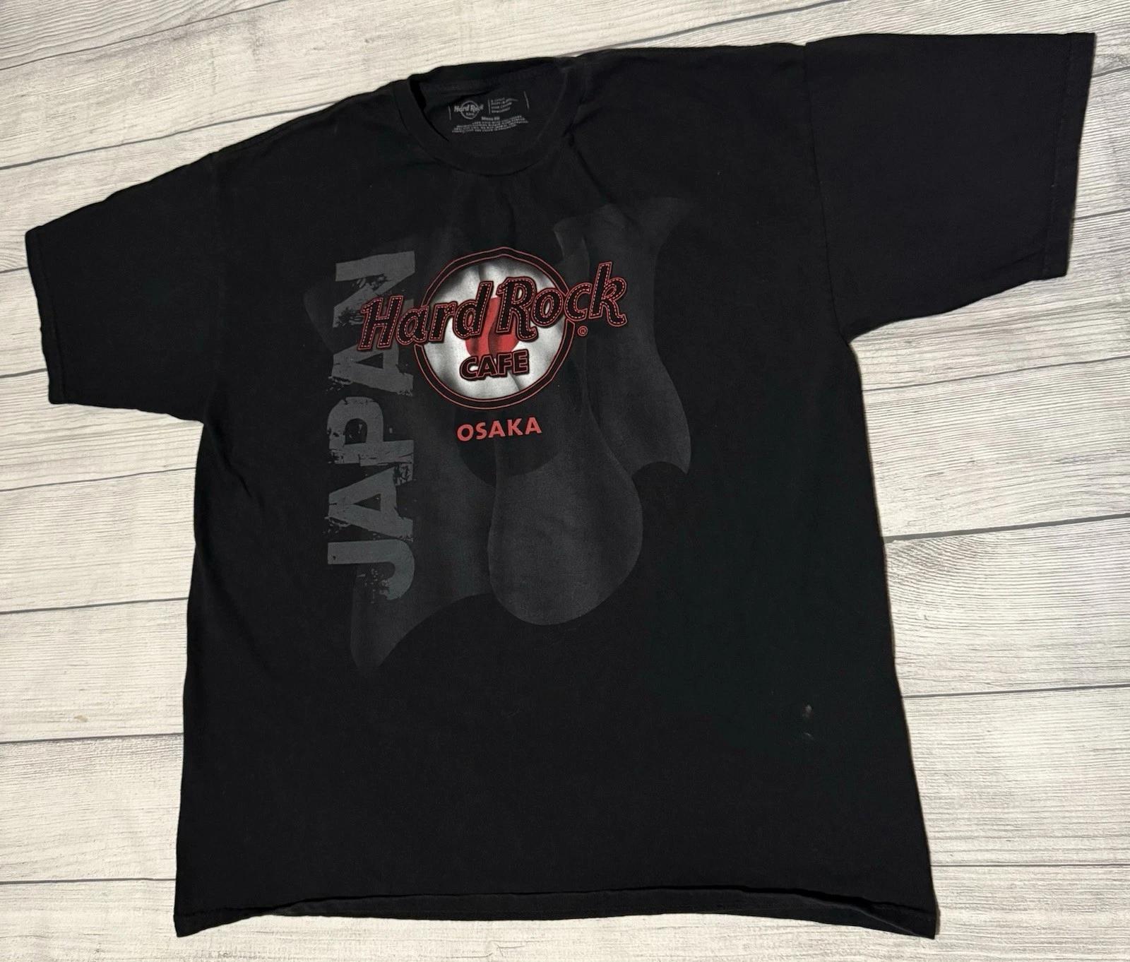 

Hard Rock Cafe Osaka Japan T Shirt Men’s Size XL Extra Large Defect Black 3XL