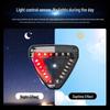 Solar-Powered Triangle Strobe Motorcycle Light - No Wiring Needed