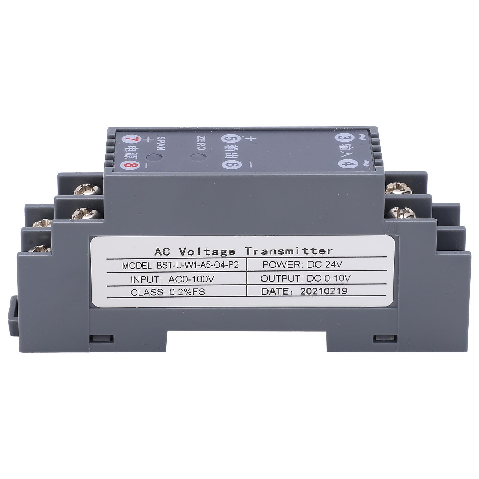 

Voltage Transducer AC Isolator Transmitter Sensor 1‑in‑1‑out AC0‑100V to DC0‑10V