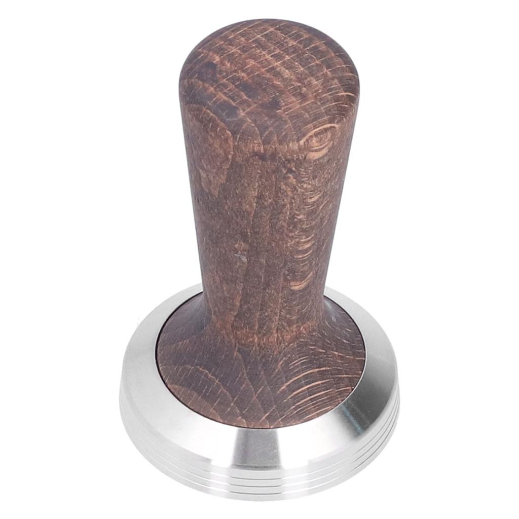 58mm Tamper Werkzeug Schwarznuss 304 Edelstahl Tragbarer Kaffeetamper für Zuhause Kaffeegeschäft