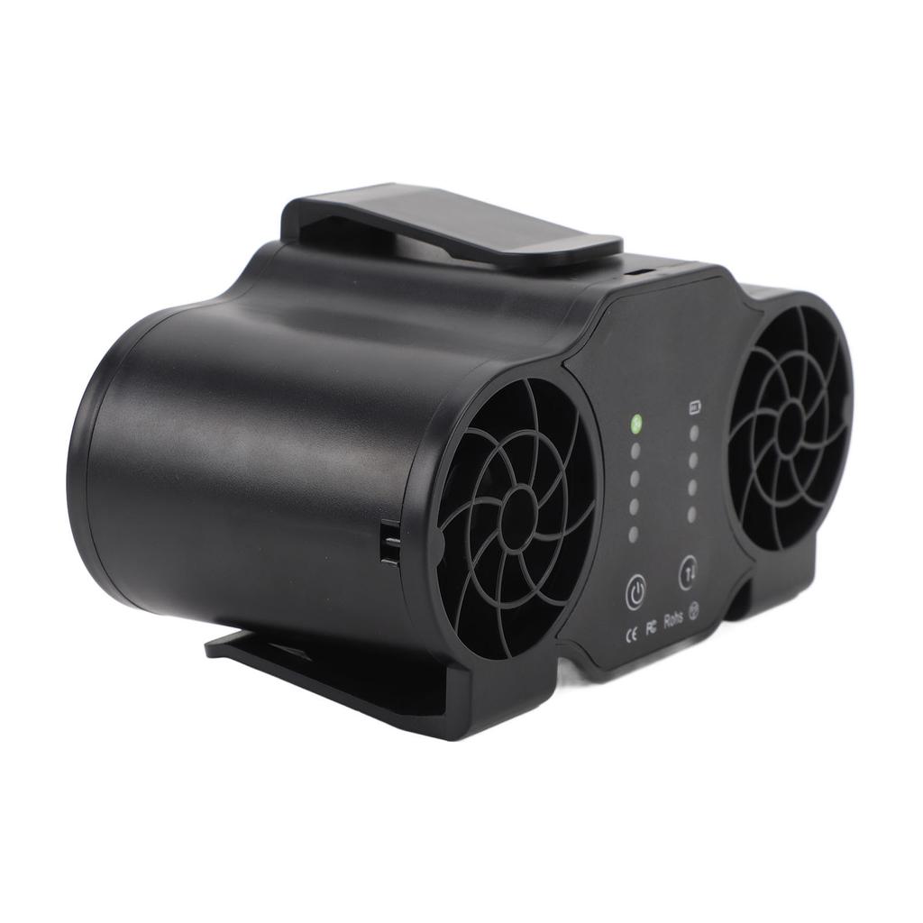 Portable Waist Clip Fan Super Strong Airflow 4 Speed Personal Wearable Fan USB Rechargeable Hanging Neck Fan Forward