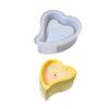 3 Styles Heart Shaped Silicone Mould for Resin Candle Holders Crafting With Smooth Surfaces Designs