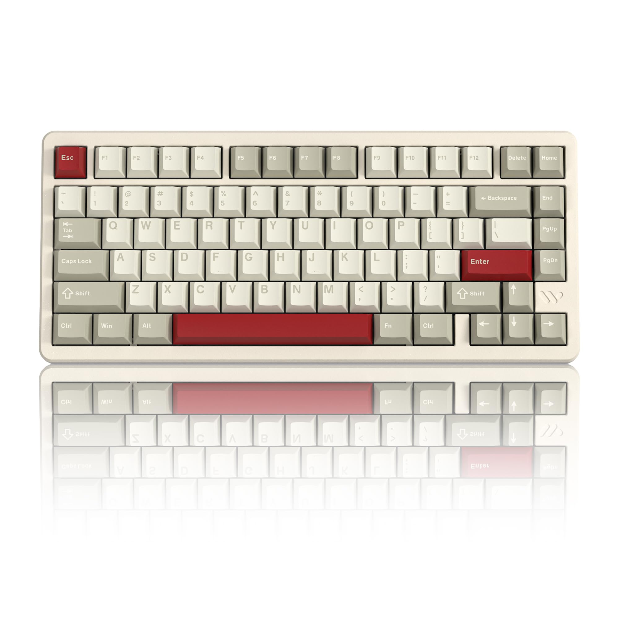 

Womier SK75 Gaming Keyboard, Aluminum Alloy, 75% Wireless Mechanical Keyboard, Bluetooth2.4GWired, Hot-Swap, Adjustable Switches, Gasket, RGB