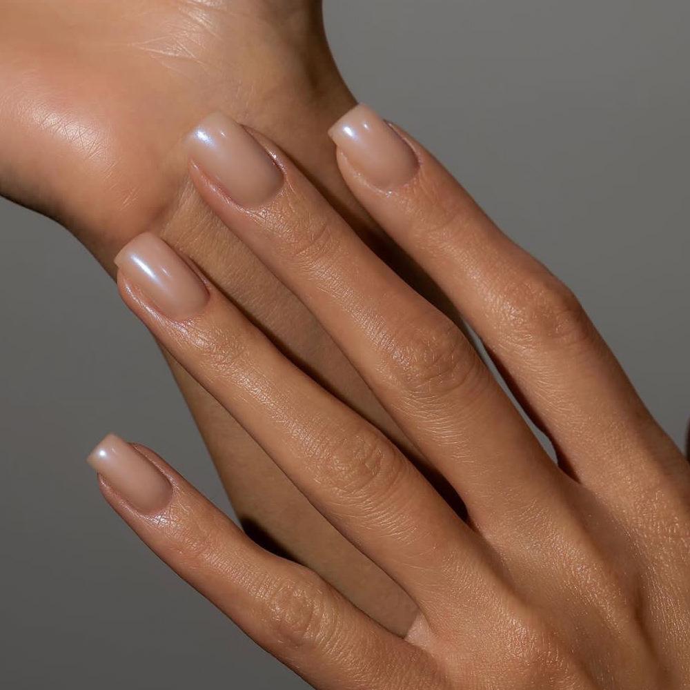 Damskie Proste Średnie i Długie Jednokolorowe Naklejki do Noszenia Nail Art