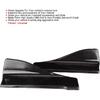 2pcs Rear Bumper Diffuser, Universal Side Skirts, Glossy Black Rear Bumper Diffuser Lip Side Skirts with Mounting Screws for Cars