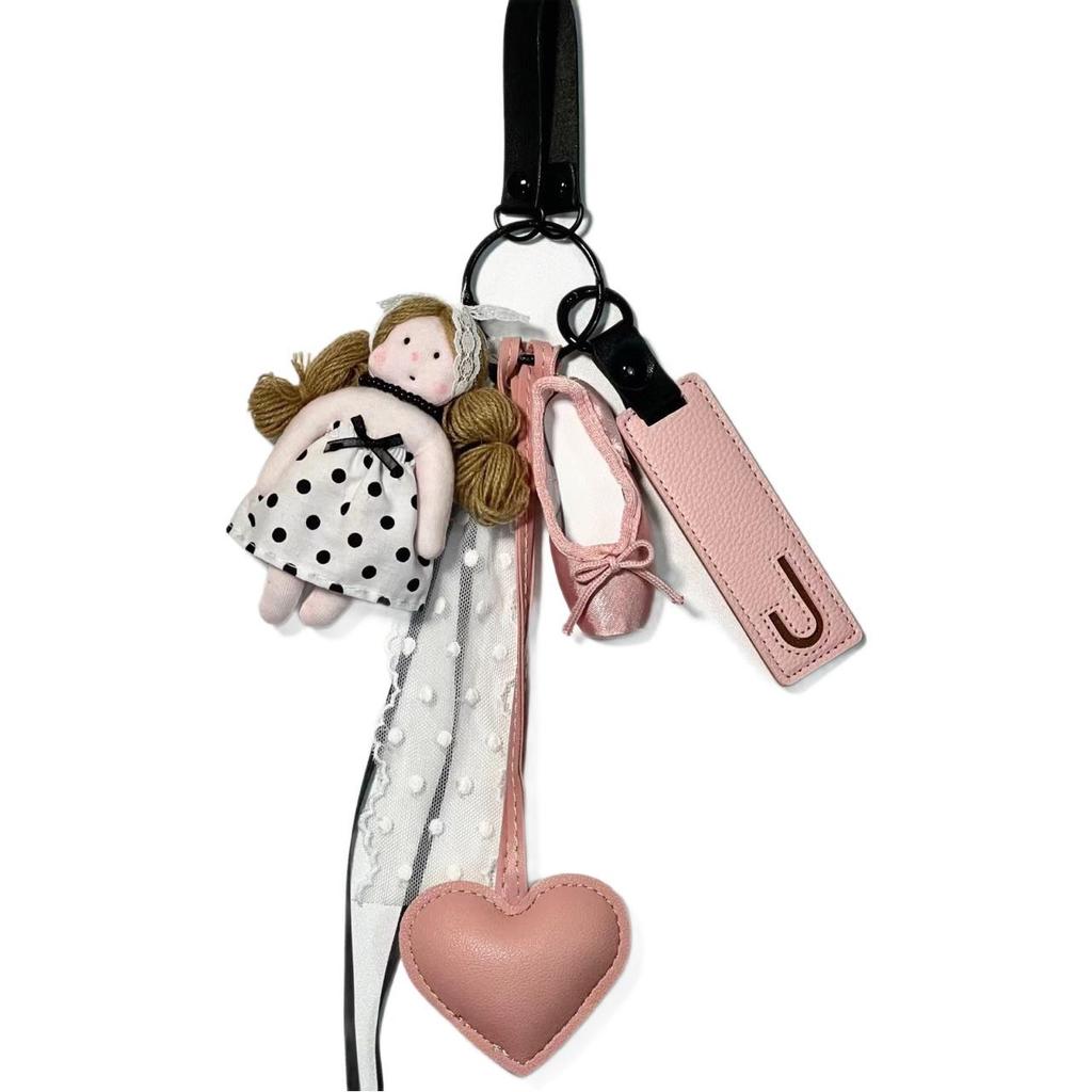 2023 Luxury Handmade Genuine Leather Women's Bag with Sheepskin Heart Pendant