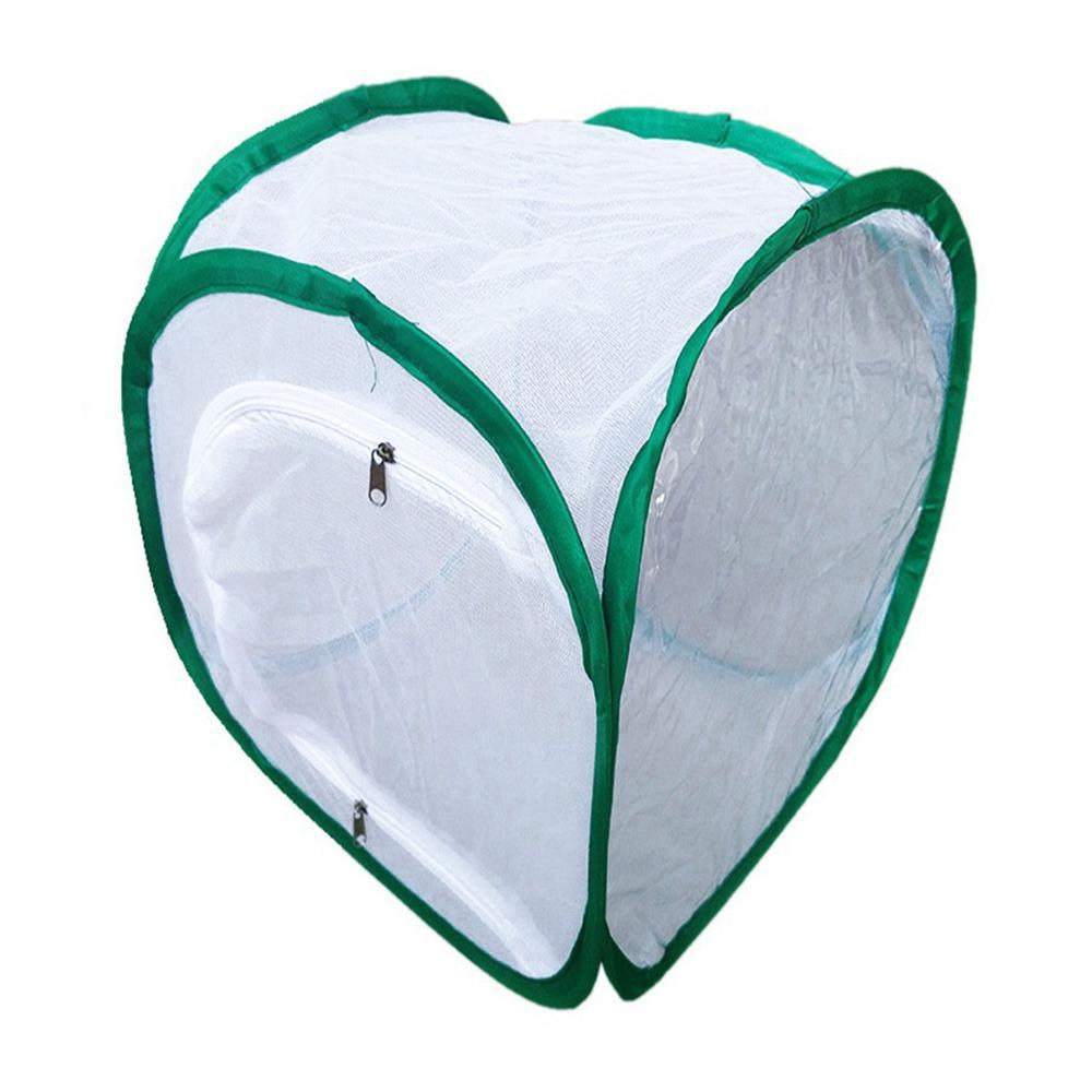 Zipper Opening Collapsible Insect Cage Green Breeding Observing Cages  Indoor Outdoor