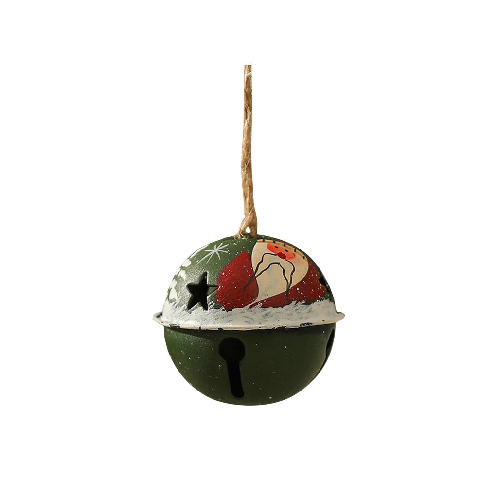 Christmas Tree Pendant Retro Old Christmas Wrought Iron Bell Decoration Pendant