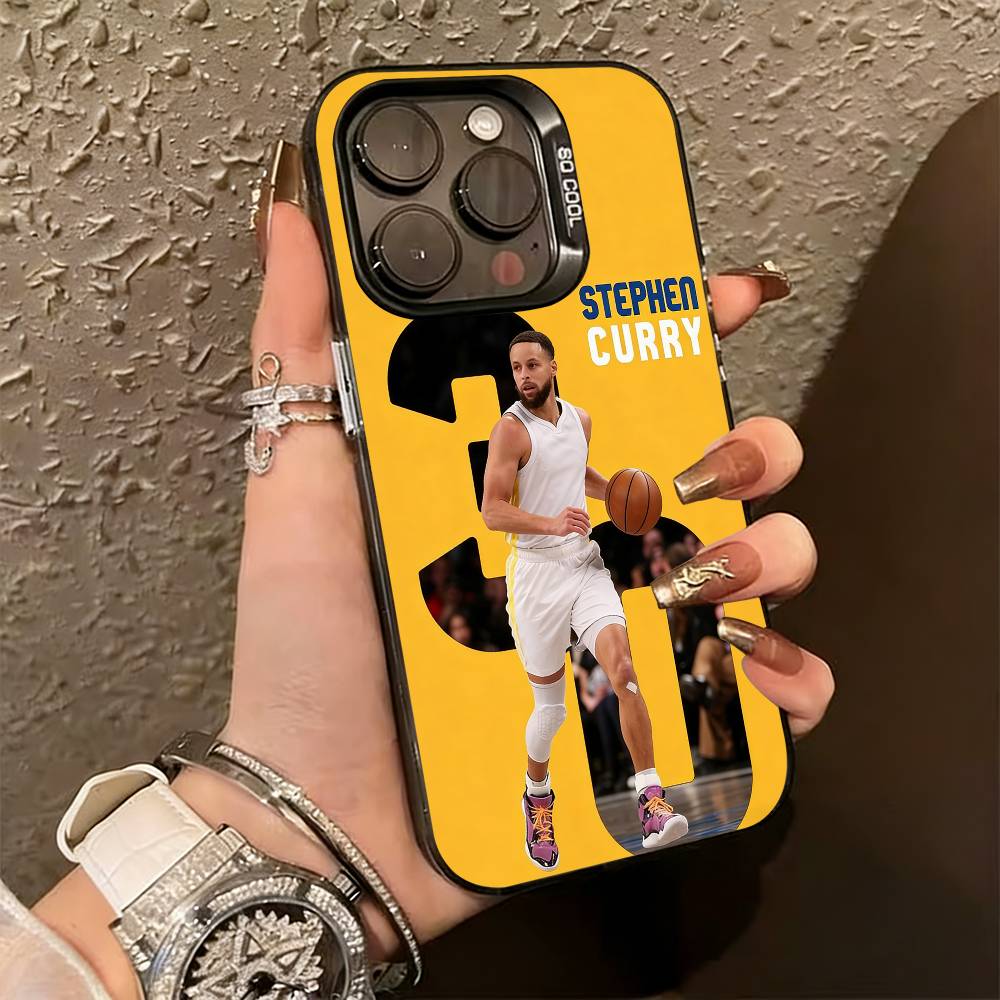Stephen-n C-Curry-y Phone Case For iPhone 17,16,15,14,13,12,11 Plus,Pro Max,XS,Colorful Silver Phone case Funda Cover