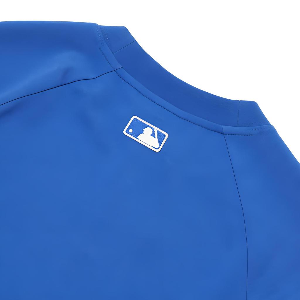 New MLB Short Sleeved Dresses Women's Blue 3FOP01023-07BLS