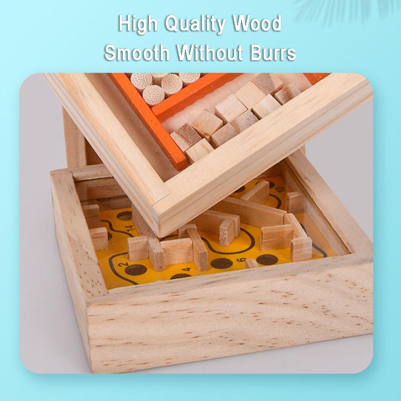 Kids Balance Rolling Ball Maze Board Montessori Sensory Toys Labyrinth Logical Thinking Challenge Game Educational Creative Toys