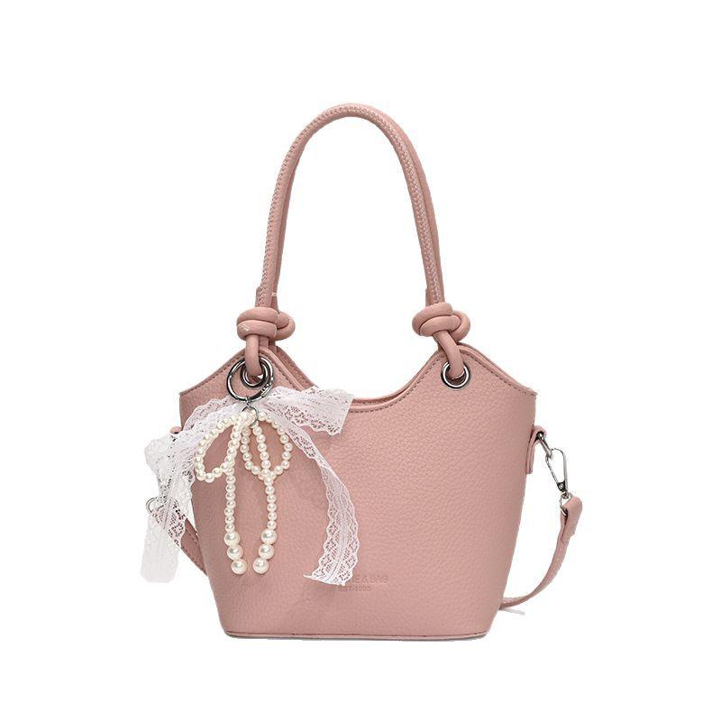 High-end Fashion Portable Bucket Bag Women's 2025 New Versatile Simple Crossbody Bag Trendy Shoulder Bag