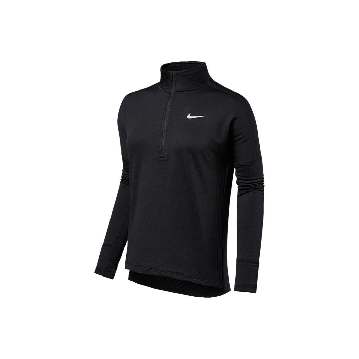 

Nike Dri-Fit As W Nk Thrma Sphr Elmnt Топ Беговая Серия Воротник-стойка Принт с логотипом Трикотажная рубашка с длинным рукавом Женские топы 855522-010 M