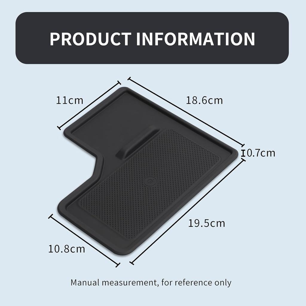 Smabee Center Console Wireless Charging Protective Mat For 2024 2025 Toyota Land Cruiser Prado 250 J250 LC250 Accessories Silicone Non-Slip Pad