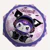 Kuromi, DecoArt Automatic Open/Close Umbrella-Cute Umbrella with Cute Design, Portable 3-Fold Compact Umbrella for Men & Women, Halloween Ch