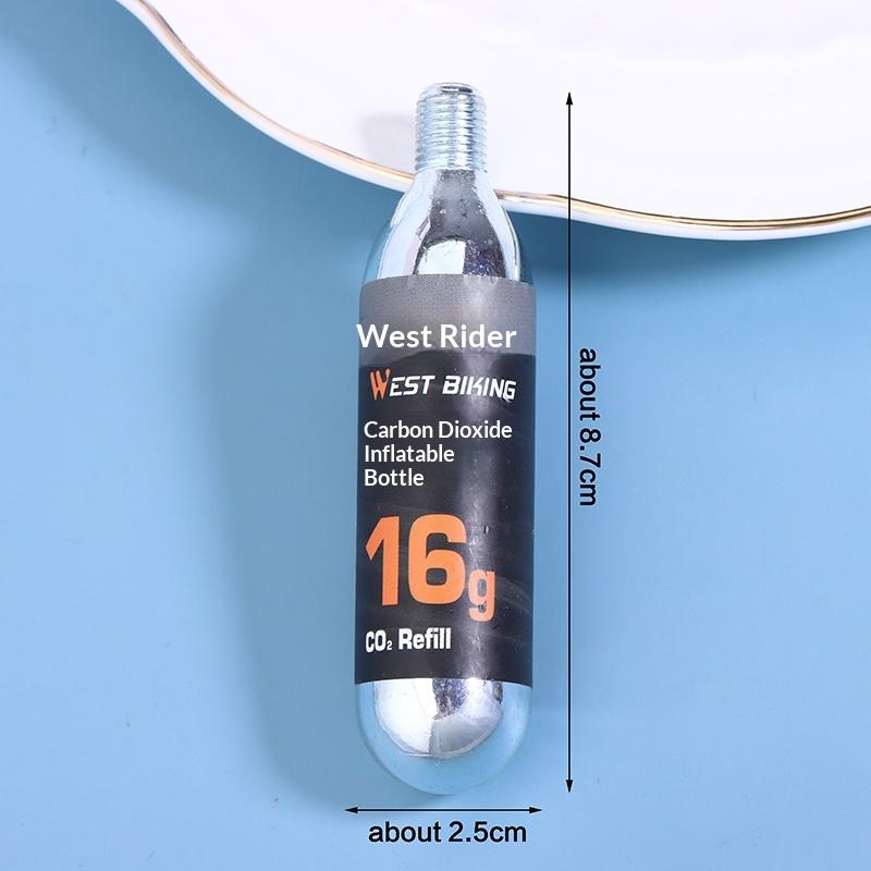 16G Co2 Cartridge With Threaded Connection Bike Tire Inflator Mini Pumps High-Pressure Cylinders For Road Mtb Bicycle