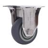 3in Directional Caster 304 Stainless Steel Frame Heavy Duty Quiet TPR Caster for Cart Furniture