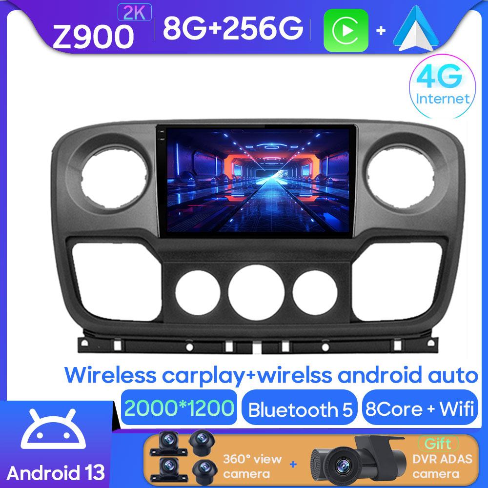 For Renault Master Nissan NV400 Opel Movano 2010 - 2021 Android Car Stereo Multimedia Radio Player GPS Carplay Android Auto