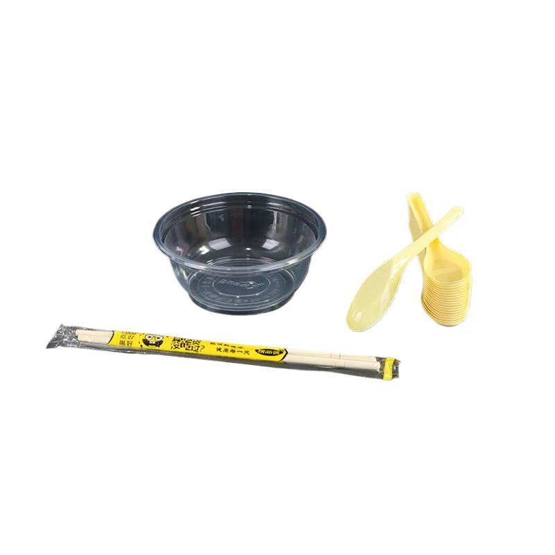 

Homeglen Disposable Plastic Bowl & Utensil Set